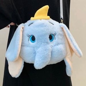 Disney Dumbo Plush Purse Crossbody Bag Cute Animal